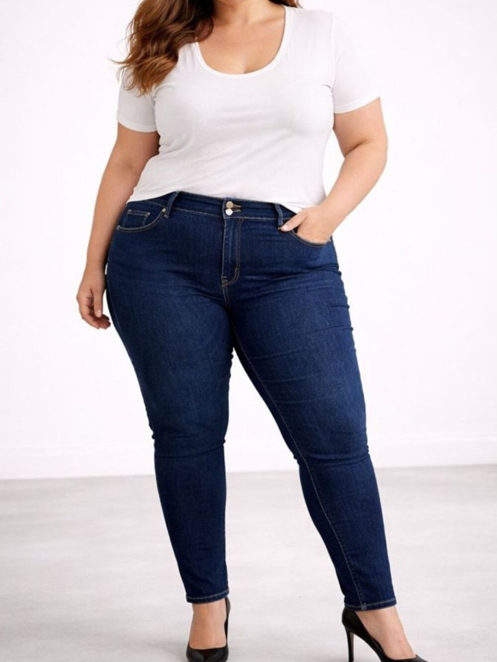 Torrid Women Jegging Skinny Super Soft High Rise Jean Stretch Denim Plus 24 Tall